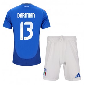 Italien Matteo Darmian #13 Replika Babytøj Hjemmebanesæt Børn EM 2024 Kortærmet (+ Korte bukser)